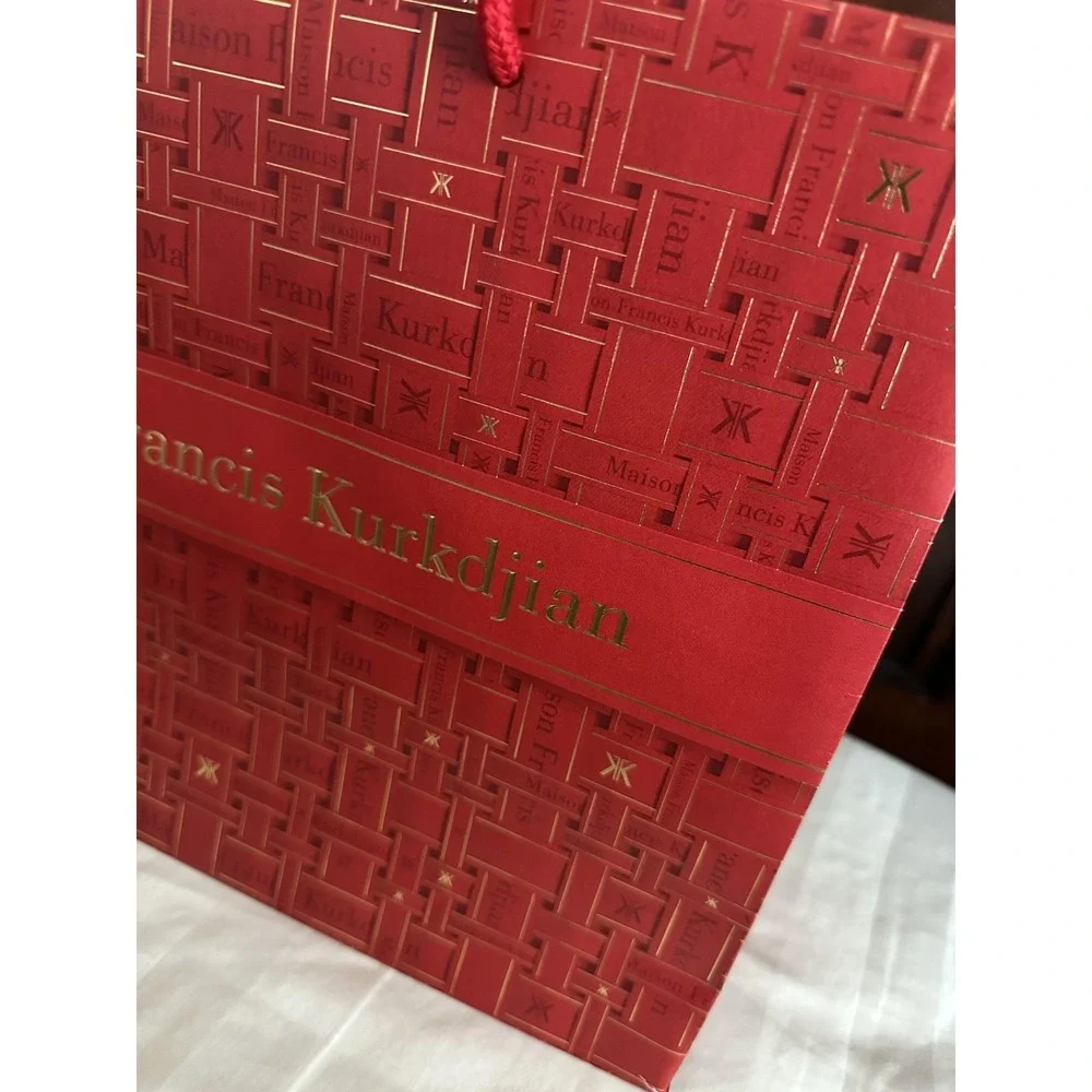 Maison Francis Kurkdjian Red Paper Shopping Gift Bag Medium Rope‎ Handles